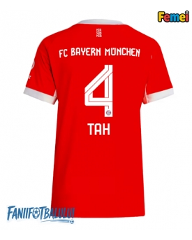 Bayern Munich Jonathan Tah #4 Tricou Fotbal Replică 2025-26 Femei Acasa
